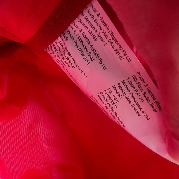 Rare Artist Keith Haring x Olay Red Friends Vanity Pouch Makeup Cosmetics Bag - Picture 11 of 14